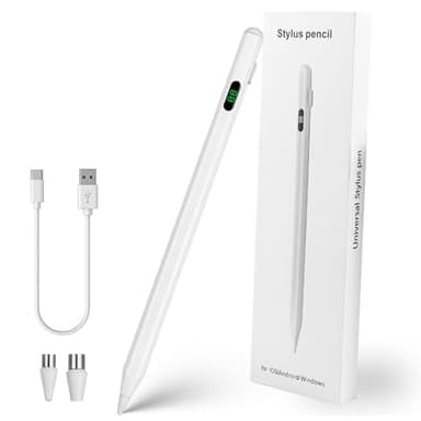 Stift für iPad, (2018-2024) Pencil 2nd Generation für Apple mit Schnellladeleistung Palm Rejection und Neigungssensitivität Stylus für iPad 6-10, für Pro 13''/12,9''/11'', Mini 6/5
