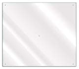 Wallario Herdabdeckplatte/Spritzschutz aus Glas, transparent - durchsichtig, 1-teilig, 60 x 52 cm, für Ceran- und Induktionskochfelder