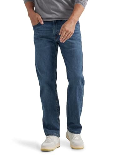 Wrangler Authentics Herren Regular Flex Jeans, Blue Ocean, 36W / 32L
