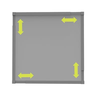 Nematek Teleskop Fliegengitter Fenster (max. 110 x 140 cm) ohne Sägen & Bohren - verstellbares Fliegenschutz Fenster in anthrazit - Mückengitter Fenster mit Fiberglasgewebe & Bürstendichtung