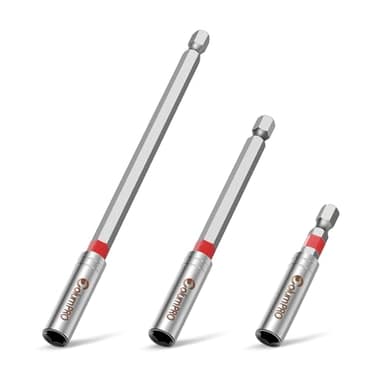 ColumPRO 3-Stück Magnetischer Bithalter-60,100,150mm S2-Stahl Bit Verlängerung, Sechskantschaft Bithalter Magnetisch für Akkuschrauber & Akku-Schlagschrauber