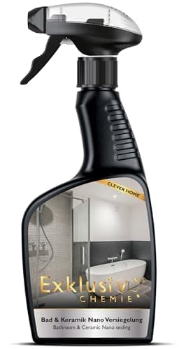 Exklusiv Chemie® Bad & Keramik Nanoversiegelung | Glasversiegelung | Badversiegelung mit Lotuseffekt | Abperleffekt & Oberflächenversiegelung | 500 ml