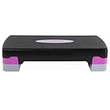 Tone Fitness Unisex-Erwachsene Pink Aerobic Stepper, Schwarz/Violett, Compact