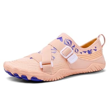 Hanraz Badeschlappen Damen, Badeschuhe Damen Rutschfest Outdoor Bequeme Zehenschuhe Bequem Weich Trocknend Wattschuhe Water Shoes Sommer Leicht Strandschuhe Neoprenschuhe Aquaschuhe