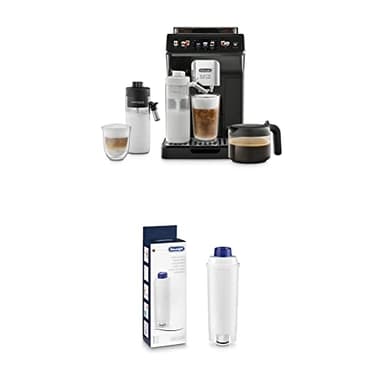 De'Longhi Eletta Explore Perfetto Kaffeevollautomat Milchsystem,heiße und erfrischende Getränke,Kaffeekanne inklusive +Original Wasserfilter Pflege und Schutz der Maschine,optimiert die Kaffeequalität