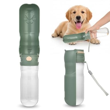 OTraki 520ML Hunde Trinkflasche für Unterwegs, 180° Faltbare Hunde Trinkflasche, Wassernapf Hund Unterwegs, Tragbare Haustierwasserflasche BPA-frei für Freien Wandern Reisen