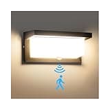 Audor 24W Aussenlampe mit Bewegungsmelder, LED Wandleuchte IP65 Wasserdicht Aussen/Bewegungsmelder Innen Wandlampe 3000K Außenleuchte Wand, Außenwandleuchte für Garten Flur Treppenhaus