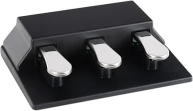 Classic Cantabile LP-Y Dreifach-Pedaleinheit - Transportable Pedaleinheit passend für viele Yamaha Pianos der P- und DGX-Serie - Hochwertige Stahlfedern - Multipin-Stecker - Aus Kunststoff - Schwarz