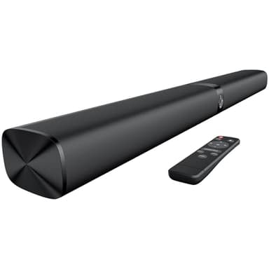 GarageRock Soundbar für TV Geräte, Teilbare 2-in-1 TV Soundbar mit Automatischer Lautstärkeanpassung, Stereo TV Lautsprecher mit 3 EQ-Modi, Bluetooth 5.3, ARC/Opt/AUX, Soundbar für Fernseher/PC/Beamer