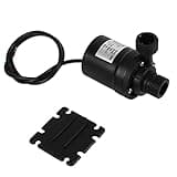 Yuecoom Mini Solar Wasserpumpe, DC 24V 800L/H 5M Warmwasser Zirkulationspumpe,Bürstenloser Motor Tauchwasserpumpe G 1/2 inch, Brushless Tauchwasserpumpe DC 24V Solarwasserzirkulationspumpe