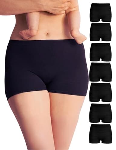 Mrs. Mum Wochenbett Unterwäsche 7er Set I Weiche, Waschbare Slips & Unterhosen für Wöchnerinnen nach Entbindung & Kaiserschnitt I Postpartum Panties I Öko-Tex Zertifiziert I Made in EU