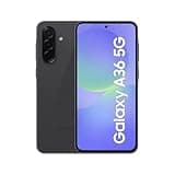 Samsung Galaxy A36 5G AI Smartphone ohne Vertrag, Simlockfreies AI Handy mit Android, 6 GB RAM, 128 GB Speicher, 50-MP-Kamera, Awesome Black, 2,5 Jahre Herstellergarantie [Exklusiv auf Amazon]