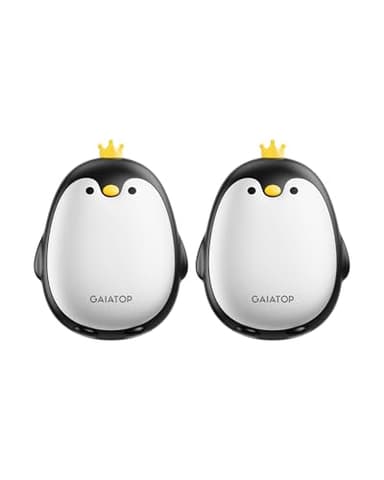 Gaiatop Handwärmer Elektrisch, 2er-Pack 3 Heizmodi Magnetisch Tragbar Taschenwärmer Wiederverwendbar, Outdoor Camping Hand Warmers Wandern Gadgets Jagd Zubehör Geschenk für Frauen Männer (Schwarz)