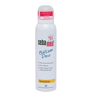Sebamed Balsam Deo Sensitive Aerosol, Deo ohne Aluminium mit Aloe Vera, Deospray für Damen und Herren, zuverlässiger Schutz vor Körpergeruch, 24h-Effekt, 150 ml