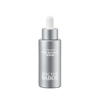 DOCTOR BABOR Pore Refining Serum | Mit Niacinamide | Gegen fahle Haut und vergrößerte Poren | Wirkt mattierend und porenverfeinernd | Für ein ebenmäßiges Hautbild | vegan | 30ml
