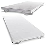 KNERST® Matratzentopper 120x200cm - Praktischer & Langlebiger Topper 120x200 cm - 5cm Höhe - Atmungsaktiv, Anpassungsfähig & Pflegeleicht - Bett Topper