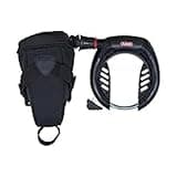 ABUS Rahmenschloss PRO SHIELD PLUS 5950 NR - Fahrradschloss-Set mit Schlosskette Chain 6KS/85 und Schlosstasche ST5950-8,5 mm - ABUS Sicherheitslevel 9 - Schwarz
