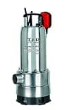 T.I.P. Schmutzwasser Tauchpumpe Edelstahl mit Duo-Ring (20.000 l/h Fördermenge, 1 mm Flachabsaugend, 8 m Förderhöhe, 0,8bar Druck, 800W, 30mm Korngröße, inkl. Anschlussstück) MAXIMA 350 IPX DUO, 30274