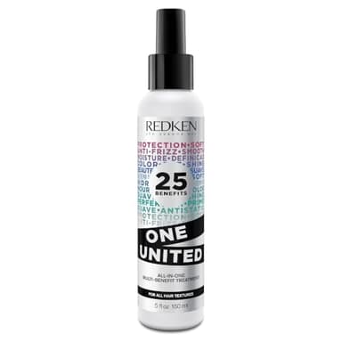 Redken Multi-Benefit-Treatment, Feuchtigkeitsspendendes Pflege-Spray für alle Haartypen, Hitzeschutz & Anti-Haarbruch, One United, 1 x 150 ml