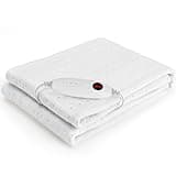 TLGREEN Wärmeunterbett 100W mit 8 Hour Abschaltautomatik, 150 x 80 cm, 6 Temperatursstufen, Abnehmbarem Controller, Maschinenwaschbar Wärmebettunterlage, Matratzenheizung für Einzelbetten Geeignet