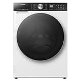 Hisense WF5S1245BW – Waschmaschine mit Dampf, WLAN-Konnektivität, Frontlader 12 kg, Waschmaschine, 1400 U/min, effizienter Inverter-Motor, Anti-Schwing-System, XL-Tür, großes LED-Display