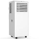 Kresico Mobile Klimaanlage, 9000 BTU 2,6 kW Tragbarer Klimagerät, Klimaanlage 3 Funktionen mit Abluftschlauch, Raumgröße bis 33 m²