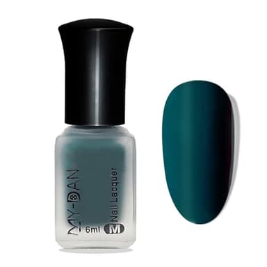 Nagellack Grün Matt, Langanhaltender Schnelltrocknender, Green Matte Nail Polish, High-Gloss Dunkelgrün Matt Nagellack Für Frauen und Männer DIY Nagelkunst Maniküre 6ML, bis zu 9 Tage Halt (Green)