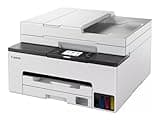 Canon MAXIFY GX2050 Tintenstrahldrucker 4-in-1 Multifunktionsgerät DIN A4 (Drucker, Scanner, Kopierer, Fax, ADF, 600x1200 DPI, WLAN, USB, 15/10 ISO-Seiten/Min., Duplexdruck, 250 Blatt Kassette) weiß