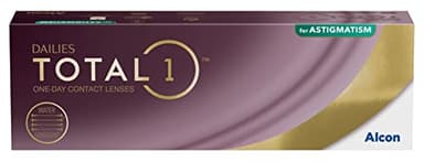 Dailies Total1 for Astigmatism Tageslinsen weich | 30 Stück | BC 8.6 mm | DIA 14.5 mm | CYL 1.25 | ACHSE 90 | -02.25 Dioptrien