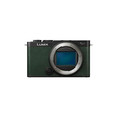 Panasonic Lumix DC-S9E-G Spiegellose Vollformatkamera, Open Gate Vlogging, 24,2 MP, 6K/4K, 779-Punkt-PDAF, Bildstabilisierung, LUT, 180°-Flexibler-Monitor, 5 GHz WLAN, Dark Olive, Kameragehäuse