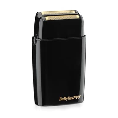 BaByliss PRO FXFS2B BLACKFX Metal Collection, kabelloser Metall-Doppelfolienrasierer, schwarz