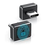 CSL - USB C Fingerabdrucksensor - unterstützt bis zu 10 IDs - Fingerabdruckleser Fingerprint Key Reader - Windows 8 10 11 Hello - Plug & Play - PC Notebook Laptop Finger Scanner