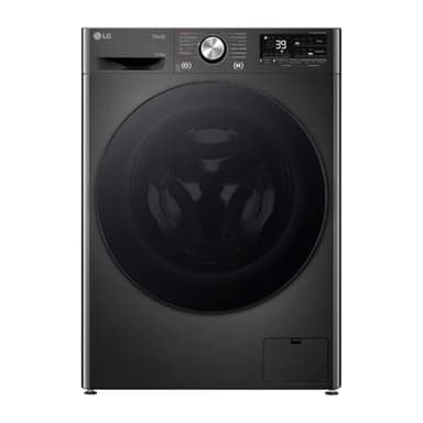 LG W4WR70E6YB, Frontlader-Waschtrockner 11-6 kg, Klasse A/D, 60x62x85 cm, Wi-Fi, AI Direct Drive, Tiefenreinigung mit Dampf, TurboWash 360, Große Kapazität, Außentür aus gehärtetem Glas, Schwarz