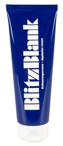 BlitzBlank Enthaarungscreme 125 ml - sanfte Haarentfernungscreme für Frauen und Männer, effektive und schonende Haarentfernung, schmerzfrei, 125 ml