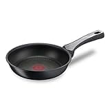 Tefal G25902 Unlimited On Bratpfanne mit kratzfester Titanium Antihaft-Beschichtung Thermo-Signal PFOA-frei geeignet für alle Herdarten, auch für Induktionsherde, Schwarz, 20 cm