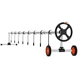 VEVOR Poolaufroller 4,2–6,6m Aufrollsystem für Poolfolien 700 x 58 x 62 cm Aluminiumlegierung Pool Aufroller Poolabdeckung Aufrollvorrichtung Plane 40kg Gewichtskapazität Planenaufroller Solarplane