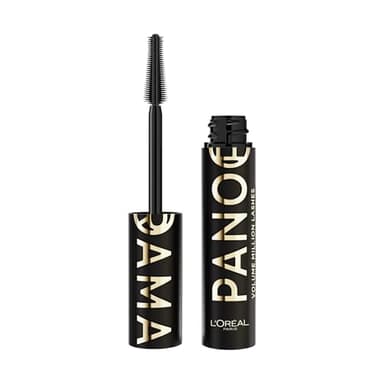 L'Oréal Paris Mascara, Wimperntusche für extra Definition und extra Volumen, Mit Panorama-Bürste und Panorama Effekt, All Night Black (Schwarz)