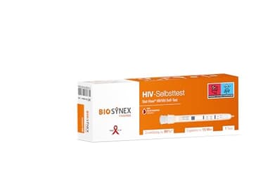BIOSYNEX - Stat-View® - HIV - AIDS Schnelltest - Zuverlässiger und vertraulicher Selbsttest (1 Test)