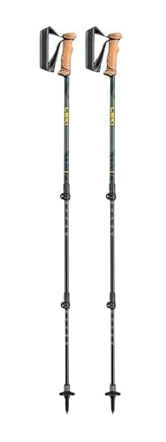 Leki Legacy Lite AS Stöcke, Mango-olivgreen-Bottlegreen, 100-135cm