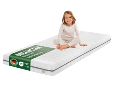 DREAMSTAR Ergo Kids Junior Kindermatratze und Jugendmatratze | Öko-TEX® | hautfreundlicher Bezug abnehmbar und waschbar bei 60 Grad | 120 x 200 cm