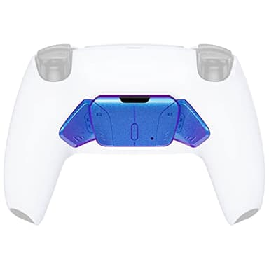 eXtremeRate Ersatz RISE4 Tasten Set 4 Rücktasten K1 K2 K3 K4 Back Paddles für ps5 Controller Rise & RISE4 Remap Kit(KEIN Controller & Keine PCBA Platine)-Chamäleon Lila Blau