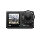 DJI Osmo Action 4 Essential-Combo – 4K/120fps wasserdichte Action-Kamera mit einem 1/1,3-Zoll-Sensor, atemberaubende Low-Light-Aufnahmen, 10-Bit- und D-Log M-Farbleistung, langlebiger 1.770 mAh-Akku
