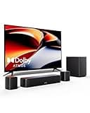 ULTIMEA 5.1ch Soundbar mit Dolby Atmos, 3D Surround Sound System für TV, App Control, Home Theater Sound System, TV Soundbar mit Subwoofer, 2 Surround Lautsprecher, HDMI eARC/Opt/AUX/BT, Aura A50 Pro