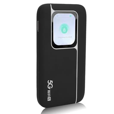 5G WiFi6 LTE Mobiler Hotspot, 5G-Router mit SIM-Kartensteckplatz, Modem mit Internationaler Abdeckung, Tragbare Internetgeräte für Reisen, 16 Geräte, 2,01-Zoll-Farbbildschirm