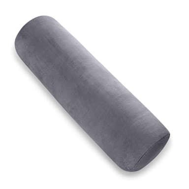 AS AWESLING Body Pillow for Adults, Full Body Pilllow for Sleeping, Long Round Cervical Pillow, Bolster Side Sleeper Pillow with Cover (Grau, 80 x 20 cm)