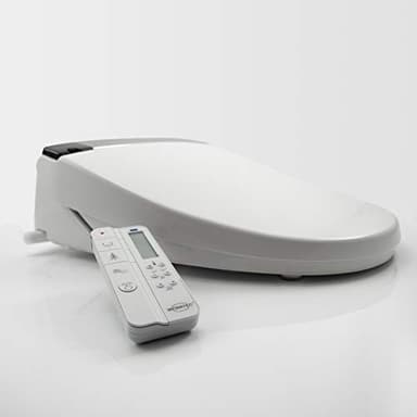 MEWATEC Dusch WC Aufsatz E800 mit Anschluss Set UND Kalkschutzfilter - Bidet - Toilettensitz - Taharet - Podusche - WC Dusche - deutsches Produkt