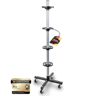 ALL Premium Felgenbaum für Autoreifen bis 225mm mit 100kg Traglast – Reifenständer 4 Reifen oder Reifenbaum 4 Reifen, Felgenbaum Fahrbar, Felgenständer Reifenregal 4 Reifen Reifen Aufbewahrung