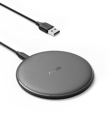 Anker 313 Kabelloses Ladepad Pad, Qi-Zertifiziert 10W Max für iPhone 17/16/15/14/13 Serie, SE 2020, AirPods (Ohne Netzteil, Nicht kompatibel mit MagSafe Magnetischer Ladefunktion)