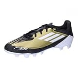 adidas Unisex F50 Club Messi Football Boots Flexible Ground Fußballschuhe, Gold/Footwear White/Carbon Black, 45 1/3 EU