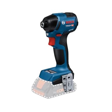 Bosch Professional 18V System Akku Drehschlagschrauber GDR 18V-220 C (bis zu 3.400 min⁻¹, Durchzugskraft von 220 Nm, bürstenloser Motor, inkl. 1x Gürtelclip, 1x Bithalter, ohne Akku/ Ladegerät)